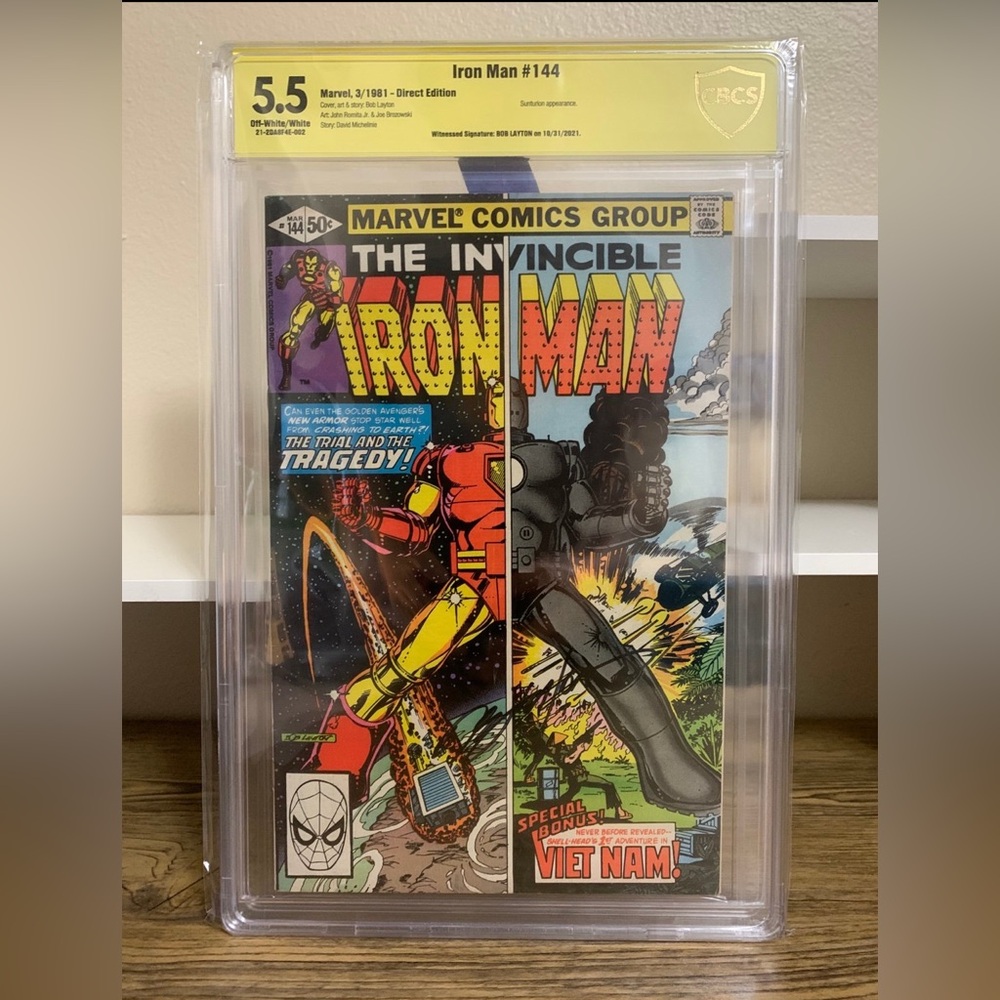 Iron Man # 144 Signed Comic Book